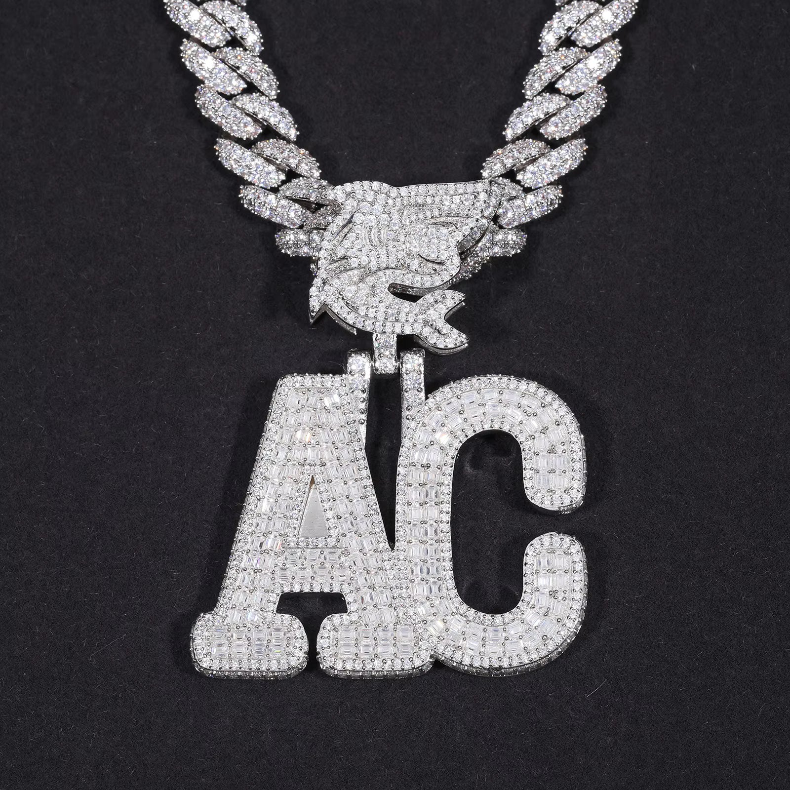 Custom Moissanite Letter Pendants – Designed Just for You