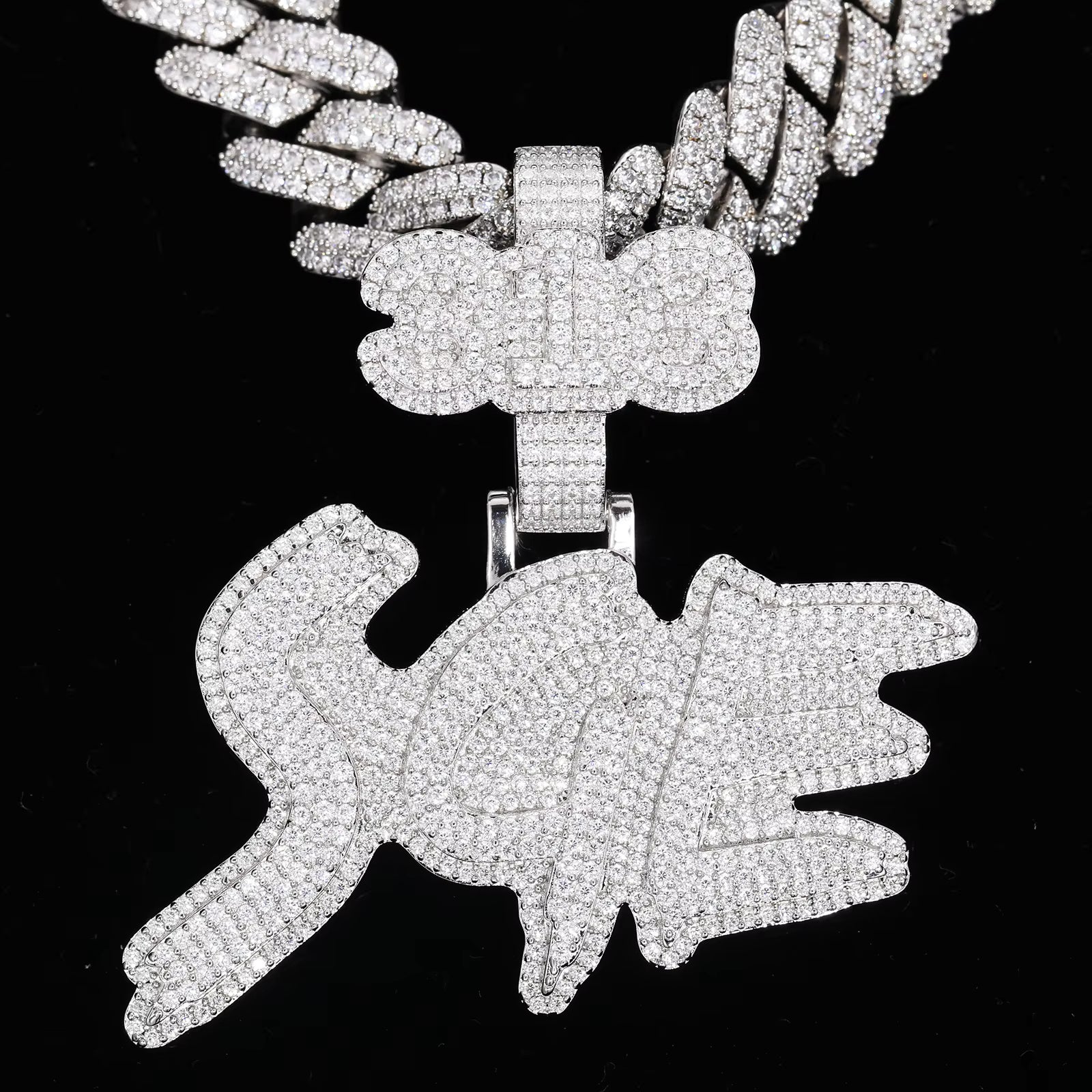 Custom Moissanite Letter Pendants – Designed Just for You