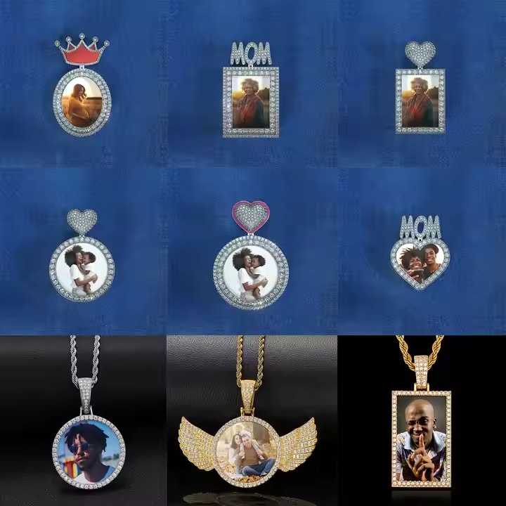 Custom Moissanite Photo Pendants – Personalize Your Memories in Ice