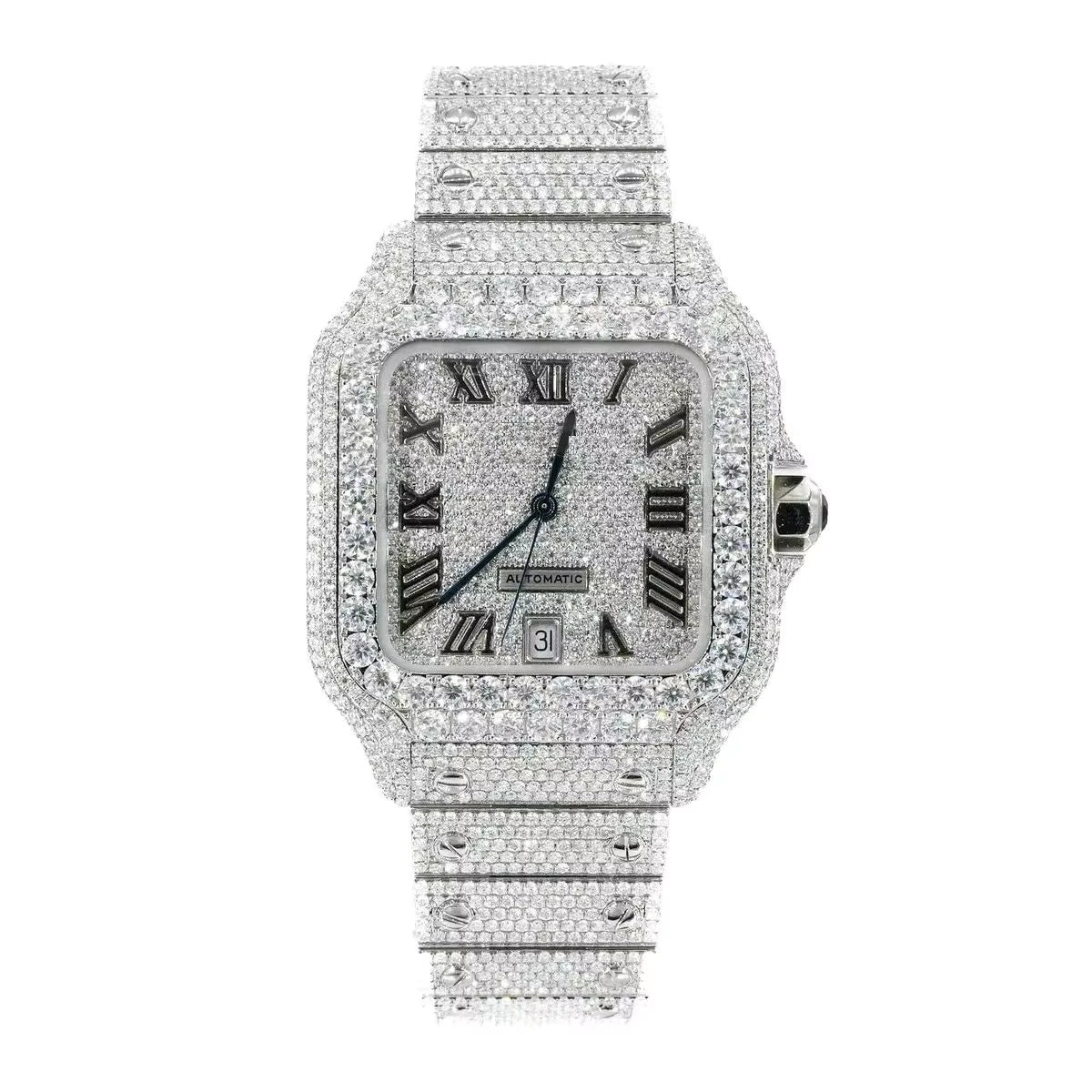 Luxury Bust Down Watch – Moissanite Edition