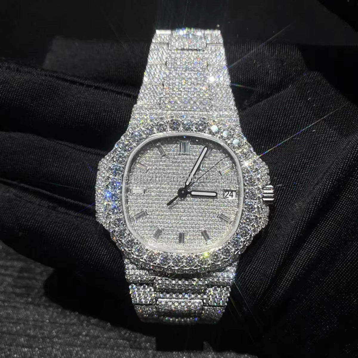 Luxury Moissanite Iced-Out Watch – Retta Exclusive