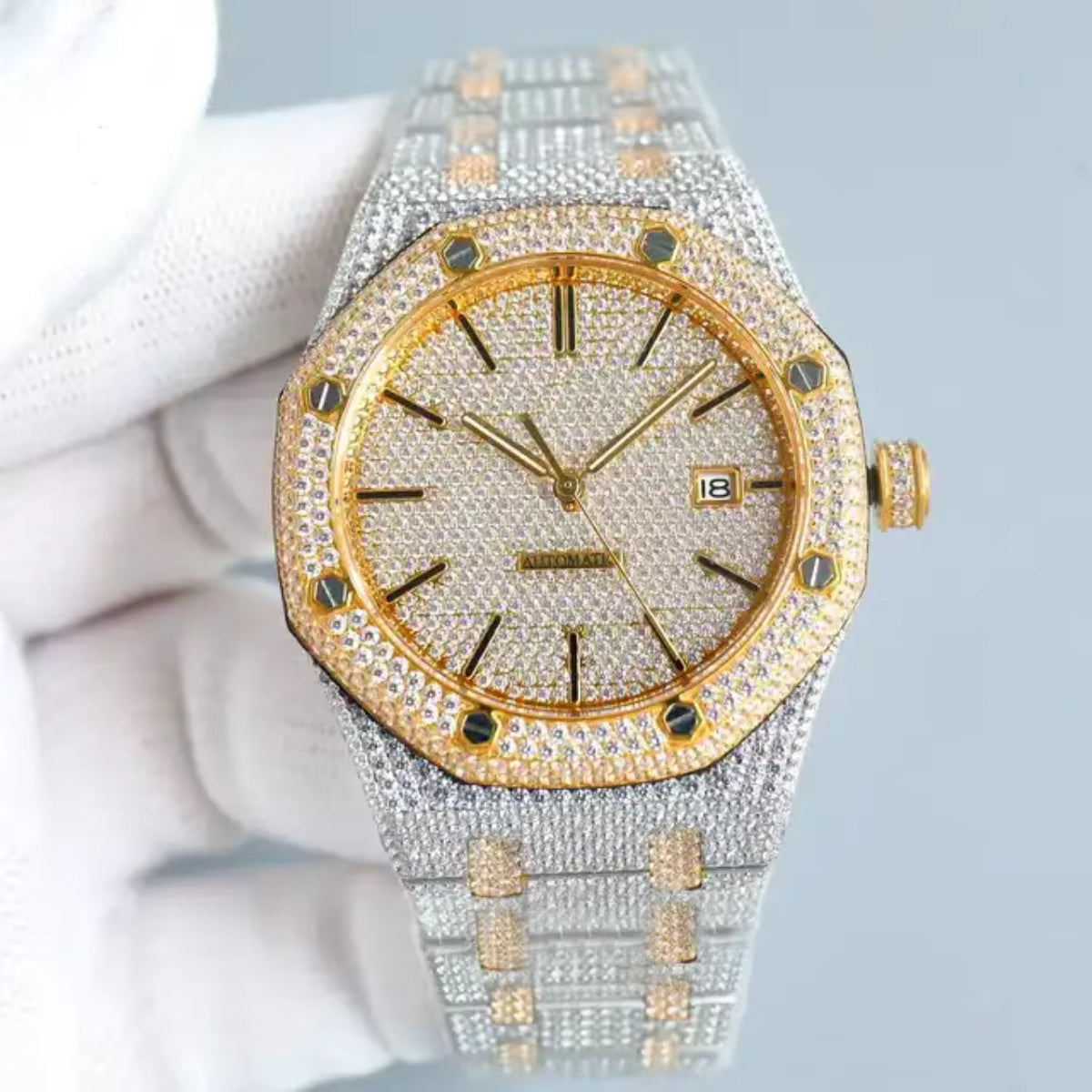 Luxury Moissanite Bust Down Watch – Retta Collection