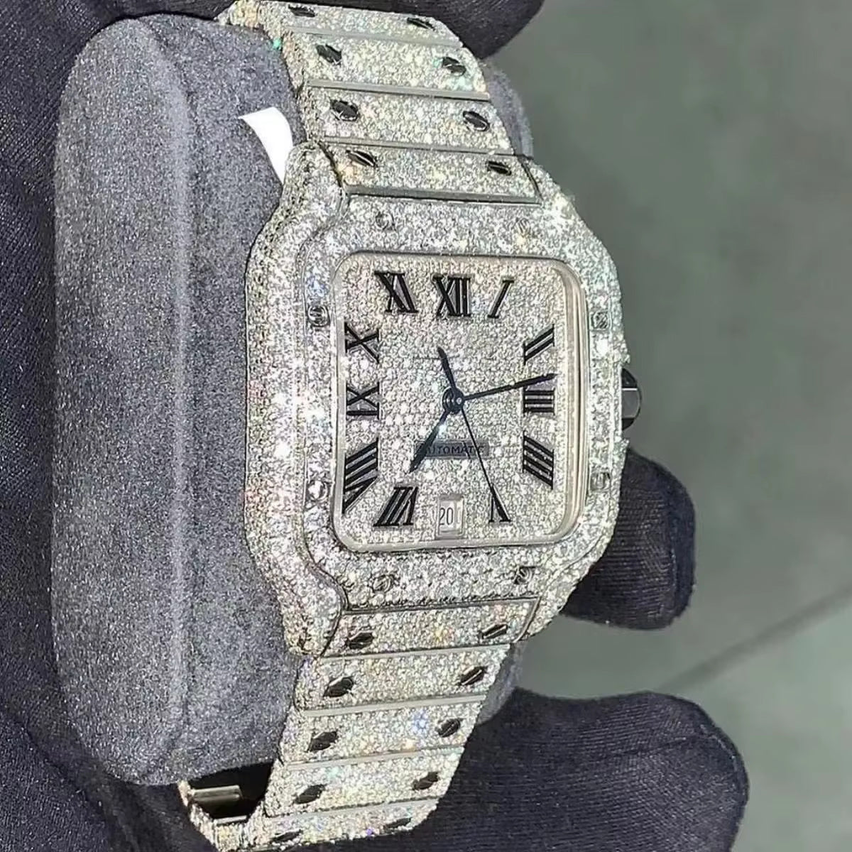 Luxury Bust Down Watch – Moissanite Edition