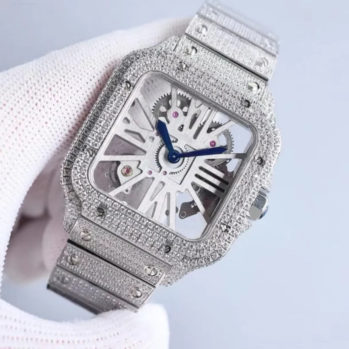 Luxury Bust Down Watch – Moissanite Edition