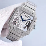 Luxury Bust Down Watch – Moissanite Edition