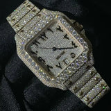 Luxury Bust Down Watch – Moissanite Edition