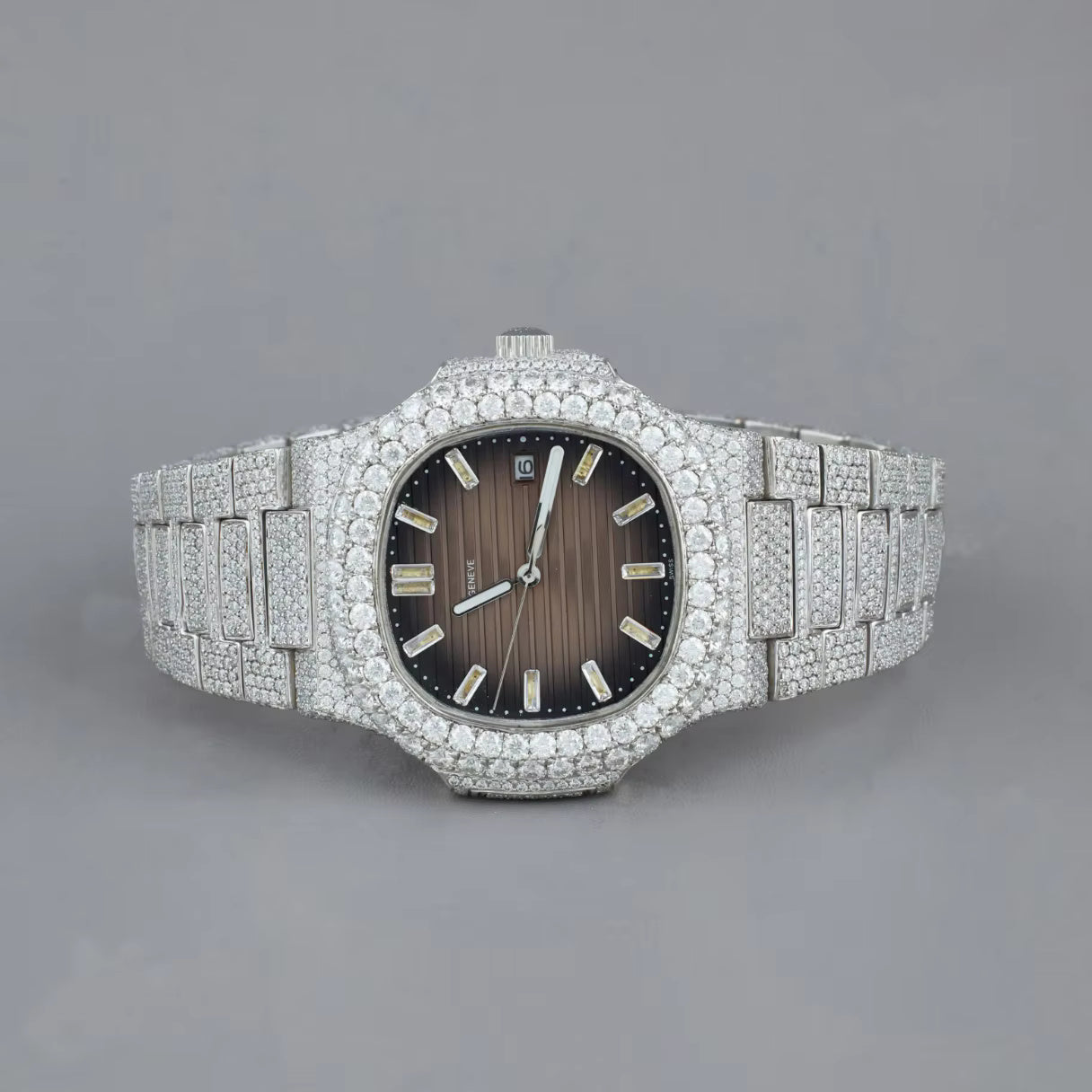 Luxury Moissanite Iced-Out Watch – Retta Exclusive