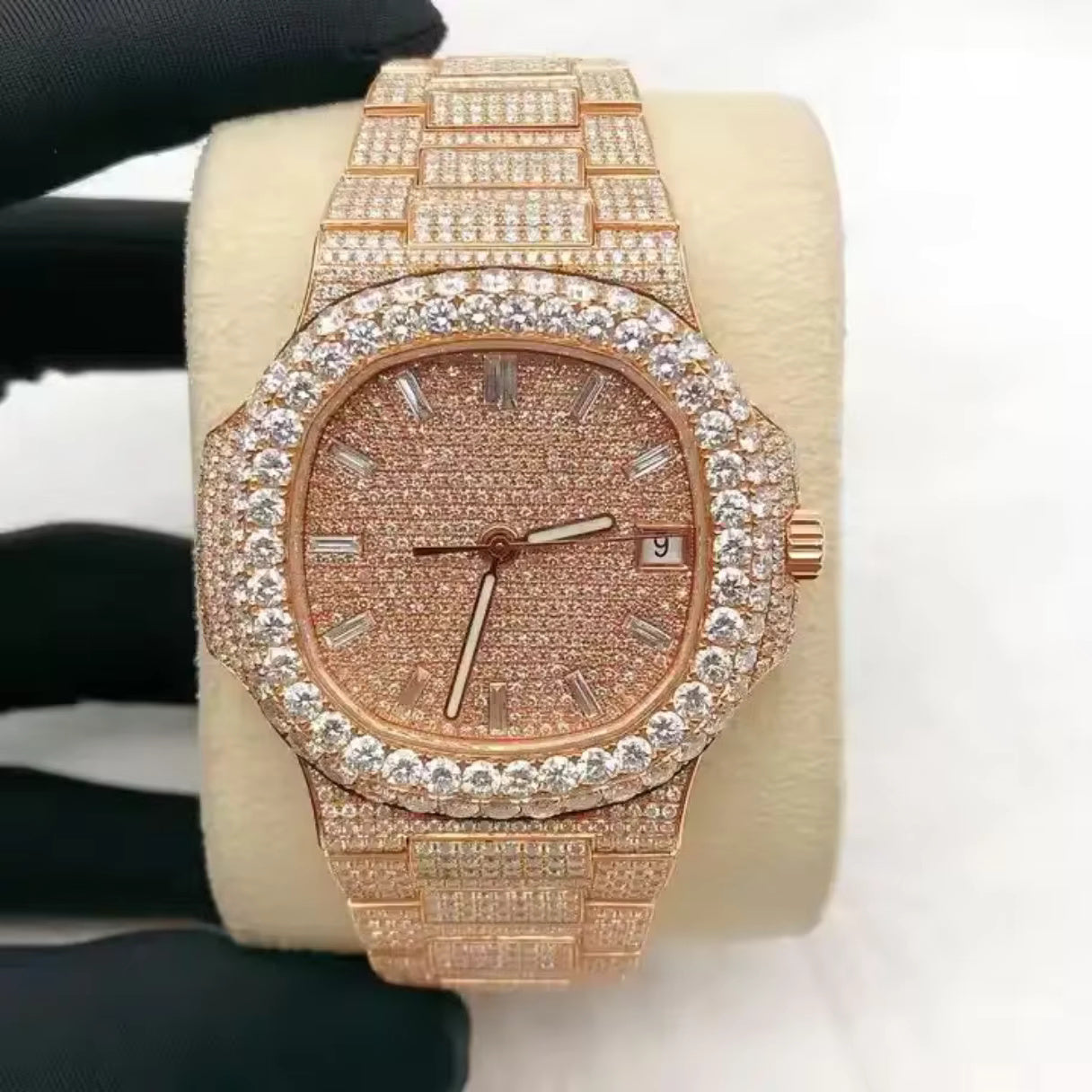 Luxury Moissanite Iced-Out Watch – Retta Exclusive