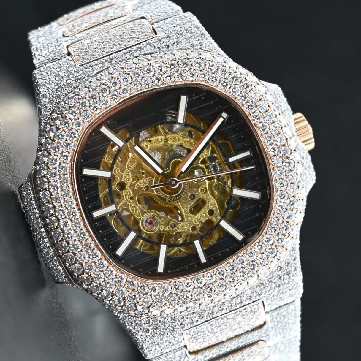 Luxury Moissanite Iced-Out Watch – Retta Exclusive
