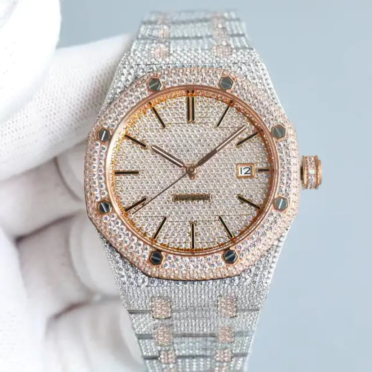 Luxury Moissanite Bust Down Watch – Retta Collection