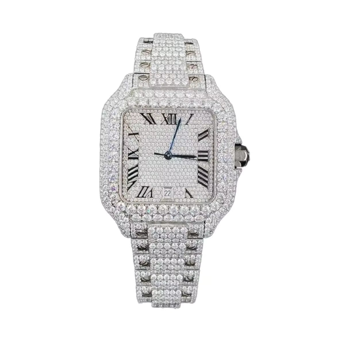 Luxury Bust Down Watch – Moissanite Edition