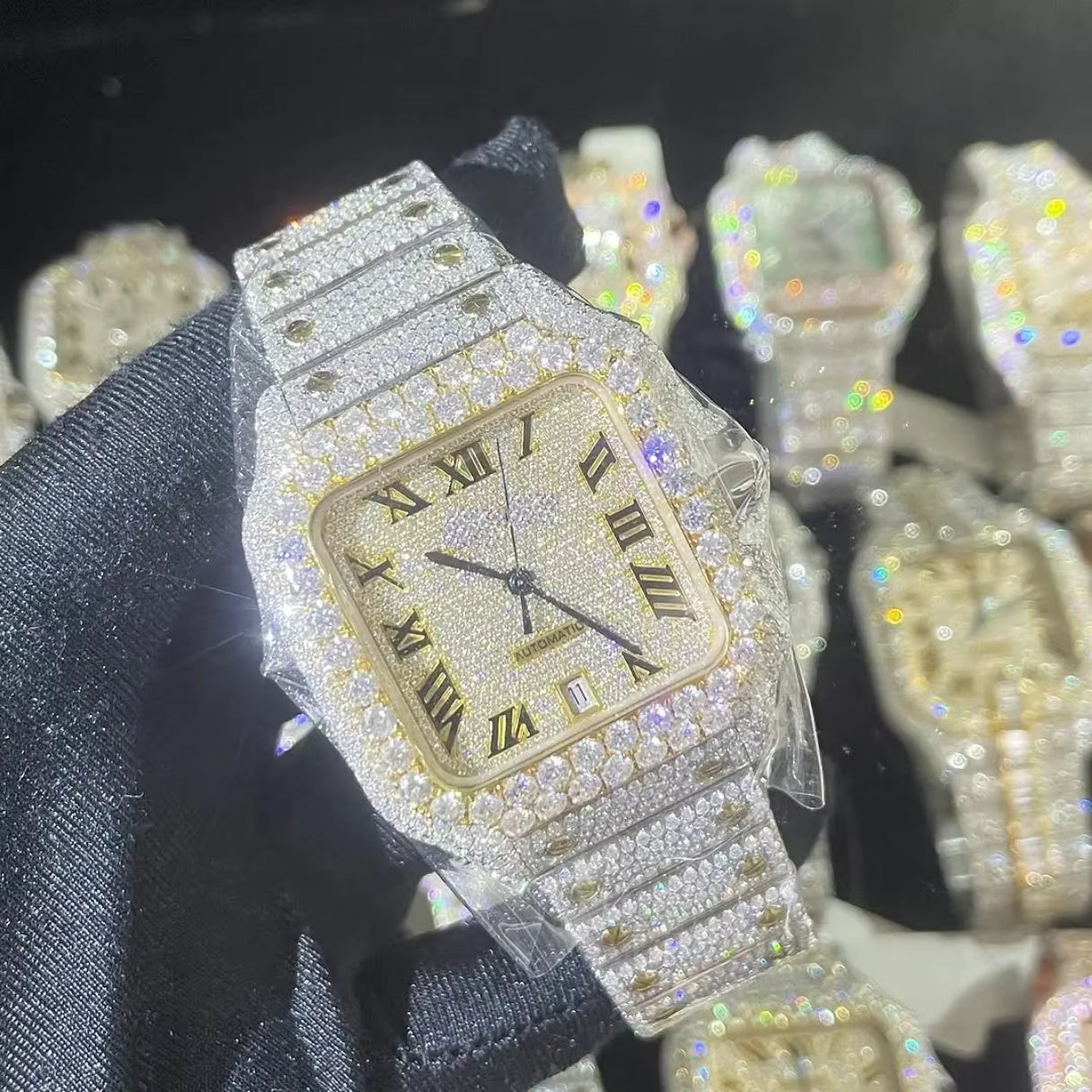 Luxury Bust Down Watch – Moissanite Edition