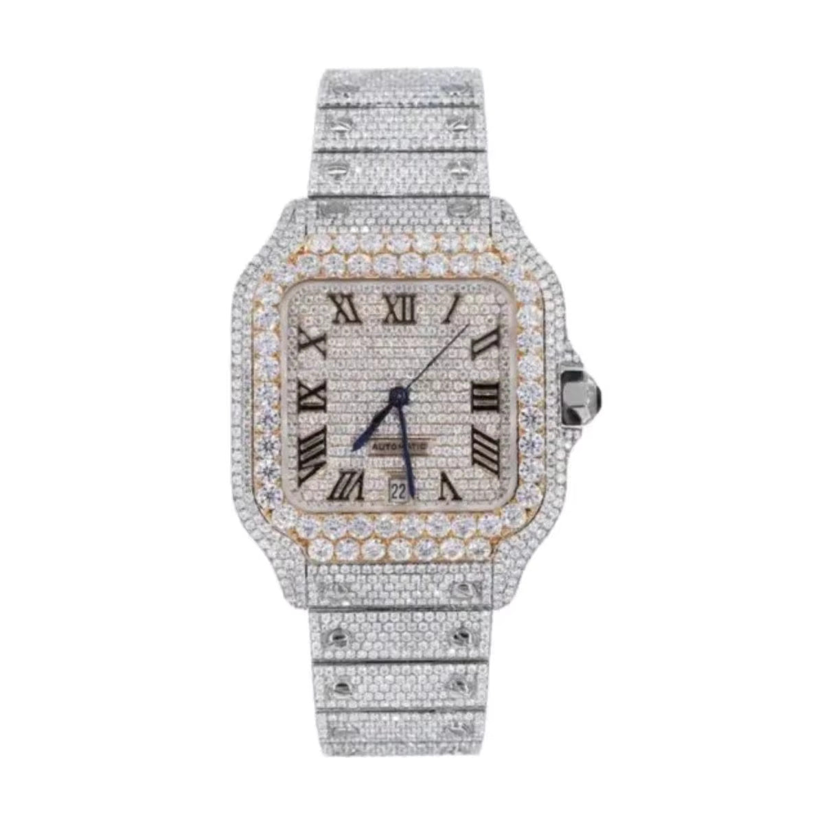 Luxury Bust Down Watch – Moissanite Edition