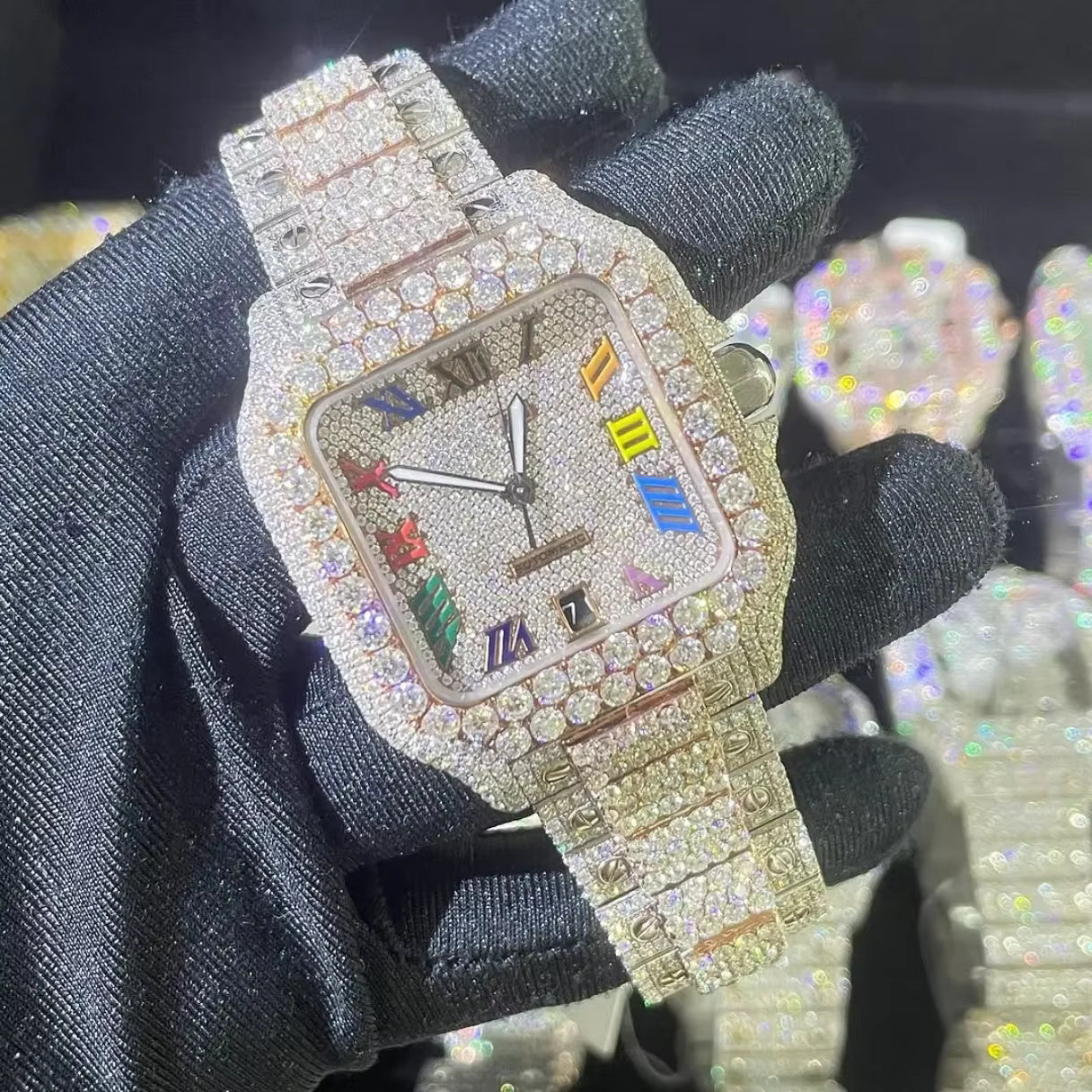 Luxury Bust Down Watch – Moissanite Edition