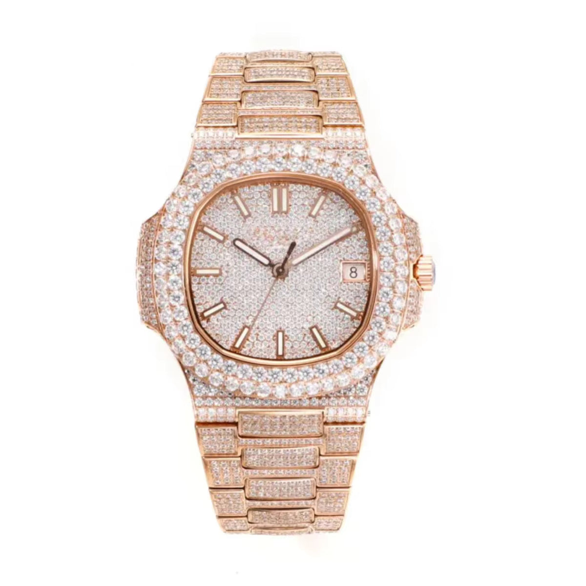 Luxury Moissanite Iced-Out Watch – Retta Exclusive