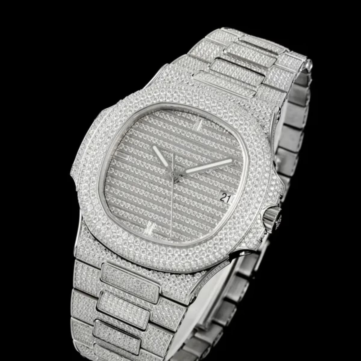Luxury Moissanite Iced-Out Watch – Retta Exclusive