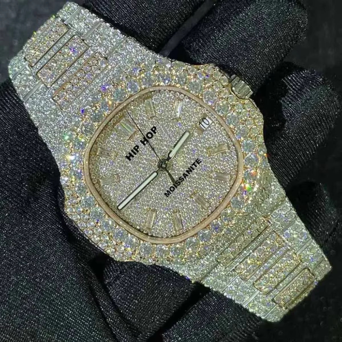Luxury Moissanite Iced-Out Watch – Retta Exclusive
