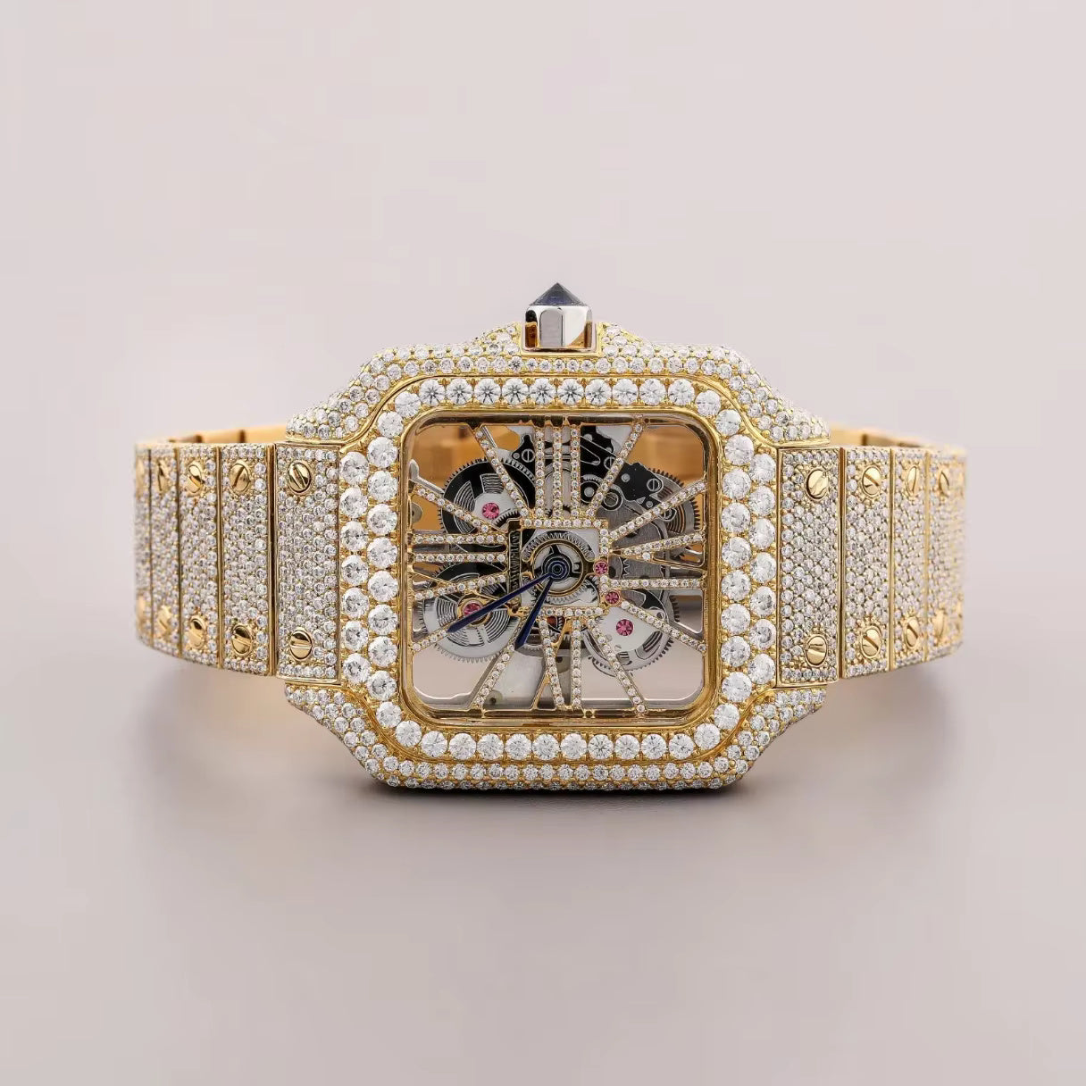 Luxury Bust Down Watch – Moissanite Edition