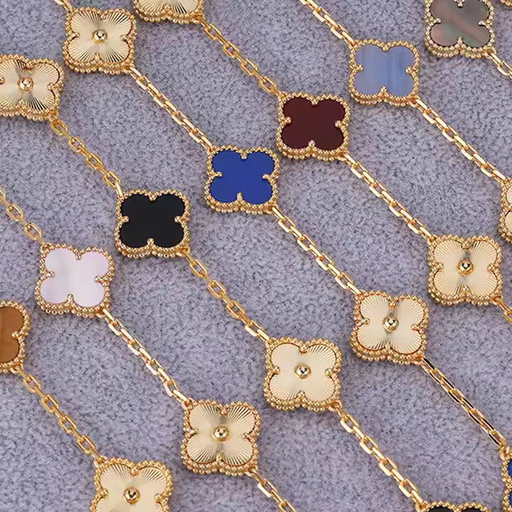 Clover Laser-Cut Bracelet – Luxe Shine, Everyday Charm