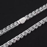 Micro Clustered Moissanite Tennis Chain