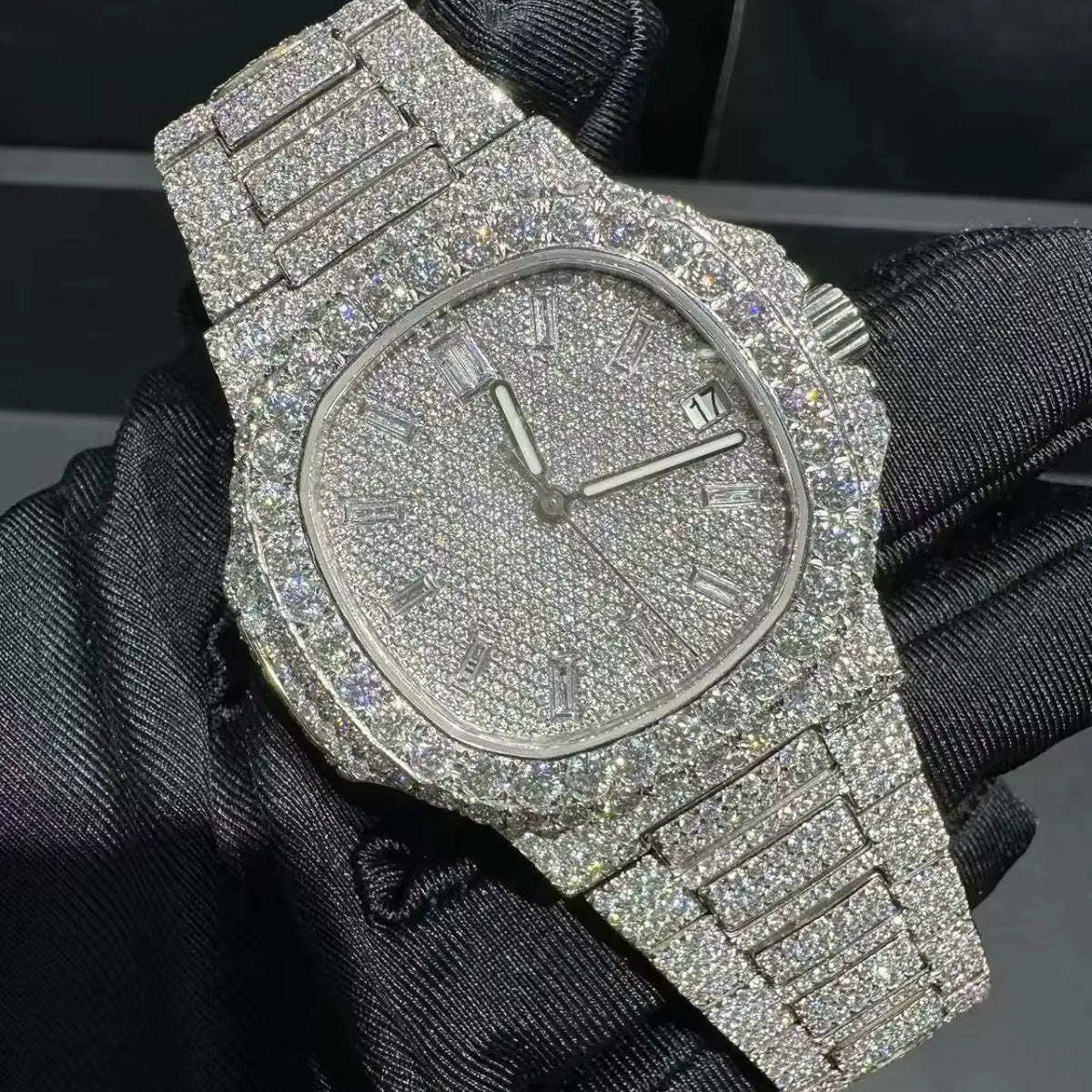 Luxury Moissanite Iced-Out Watch – Retta Exclusive