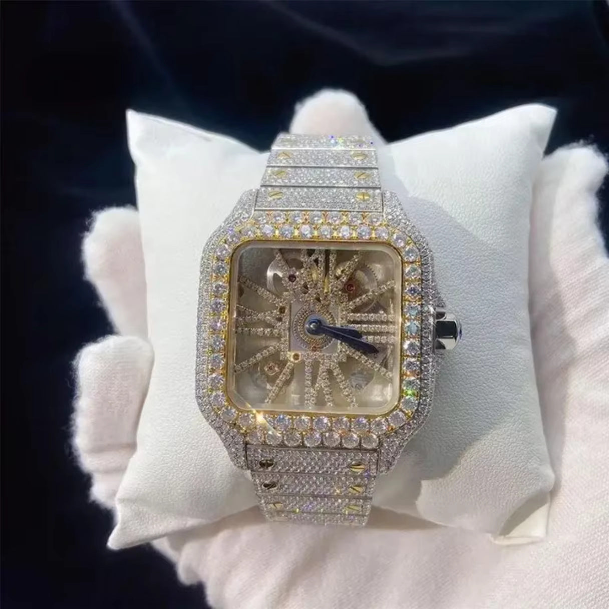 Luxury Bust Down Watch – Moissanite Edition