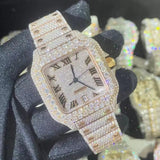 Luxury Bust Down Watch – Moissanite Edition