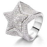 VVS Moissanite Cluster Ring – 925 Sterling Silver | Sizes 7–12