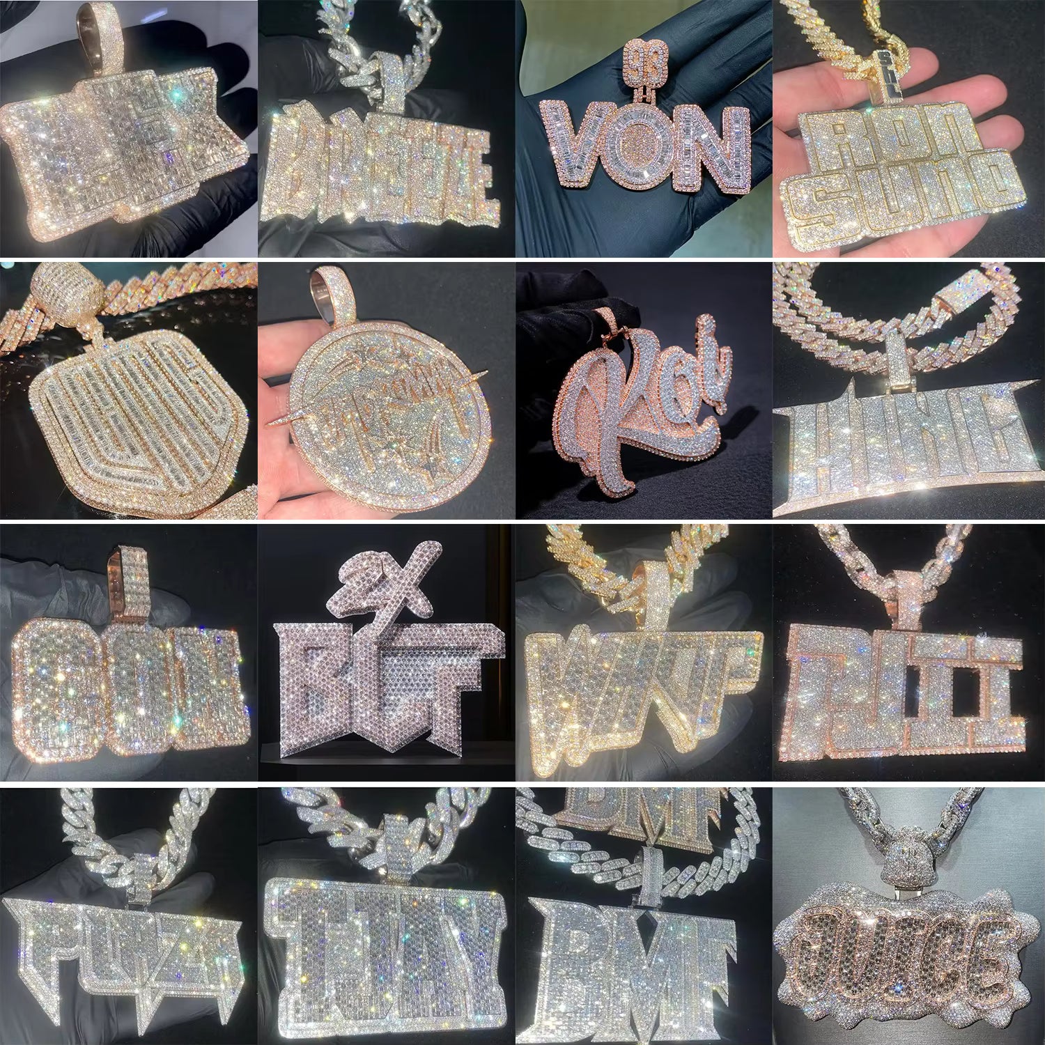 Custom Moissanite Letter & Pendant Charms