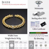 5mm-7mm Moissanite Bracelet Collection – Gold & White Gold