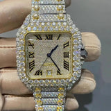 Luxury Bust Down Watch – Moissanite Edition