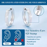 Iced Out VVS Moissanite Hoop Earrings – 925 Silver, Multiple Sizes (10mm–20mm)
