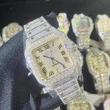 Luxury Bust Down Watch – Moissanite Edition