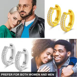 Iced Out VVS Moissanite Hoop Earrings – 925 Silver, Multiple Sizes (10mm–20mm)
