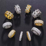 VVS Moissanite Cluster Ring – 925 Sterling Silver | Sizes 7–12