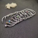 David-Inspired Twist Cable Gemstone Bangles – 17cm & 19cm