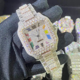 Luxury Bust Down Watch – Moissanite Edition