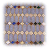 Clover Diamond Flower Bracelet – 925 Silver, 18K Gold Plated Luxury Lucky Charm