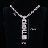 Custom Moissanite Letter Pendant – Personalized Initial Bling