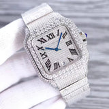 Luxury Bust Down Watch – Moissanite Edition