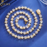 Star Round Moissanite Tennis Chain & Bracelet