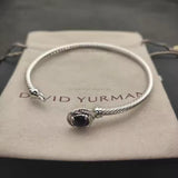 David-Inspired Twist Cable Gemstone Bangles – 17cm & 19cm