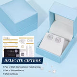 Brilliant VVS Halo Stud Earrings – Moissanite Shine That Speaks for Itself