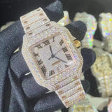 Luxury Bust Down Watch – Moissanite Edition