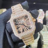 Luxury Bust Down Watch – Moissanite Edition