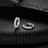 Iced Out VVS Moissanite Hoop Earrings – 925 Silver, Multiple Sizes (10mm–20mm)