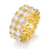 VVS Moissanite Cluster Ring – 925 Sterling Silver | Sizes 7–12