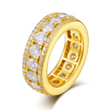 VVS Moissanite Cluster Ring – 925 Sterling Silver | Sizes 7–12