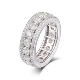 VVS Moissanite Cluster Ring – 925 Sterling Silver | Sizes 7–12