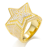VVS Moissanite Cluster Ring – 925 Sterling Silver | Sizes 7–12